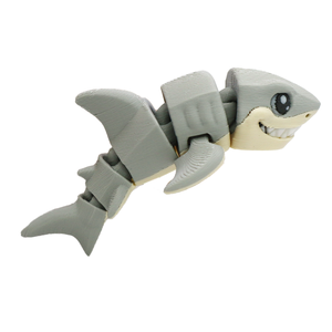 Jouet Requin Multicolore Imprimé en 3D Tendance, Ornements Créatifs Articulés et Mobiles pour Artisanat, Cadeaux, Dinosaures et Animaux - Product Image 4