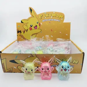 Decompressing Soft Squeeze Pikachu Anti Stress Toys TPR Maltose Pikachu Fidget Anti Stress Relief Squishy Toys For Kids
