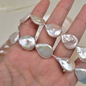 Perles baroques en forme de grosse goutte d'<span class=keywords><strong>eau</strong></span> 14 * 18 mm, perles d'<span class=keywords><strong>eau</strong></span> douce naturelles, matériel pour la fabrication artisanale de bijoux, perles à enfiler - Product Image 2