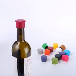 For Silicone Eco-Friendly Red <b>Wine</b> & Beer Bottle <b>Stopper</b> Soft Rubber Plug Fresh-Keeping Lid Customizable Printing - Product Image 1
