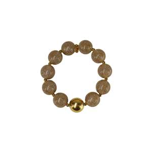 Fashion <b>Beaded</b> <b>Bracelet</b> 316L Stainless Steel PVD <b>Gold</b> Plating Sustainable Resistant - Product Image 1