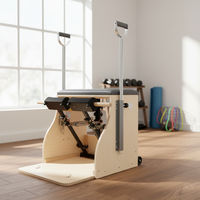 MJD-CC22A Pilates Cadillac Reformer en bois d'érable, ensemble de 5 pièces - Équipement d'exercice durable et portable pour adultes