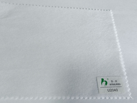 Tissu d'interlining non tissé sans UV PES/PA Microdot sans poudre fluorescente pour la confection de vêtements