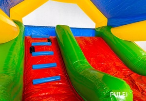 Château gonflable avec toboggan pour parc animalier, jeu de rebond préféré des enfants, trampoline multifonctionnel parent-enfant - Product Image 5