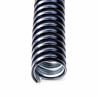 Tuyau flexible ondulé en métal recouvert de PVC pour la protection des câbles électriques