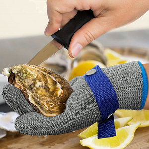 Guantes de Malla Metálica Personalizados de Fábrica, Guantes de Seguridad de Alambre de Acero Inoxidable para Cortar Carne - Product Image 4