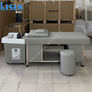 Sillón de Lavado de Cabello Profesional para Salón de Belleza, con Elevación Eléctrica, Multifuncional, con Vaporizador para la Cabeza - Product Image 3