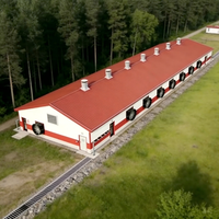 Granja Avícola Prefabricada con Diseño Moderno, Totalmente Automatizada y Ventilada con Túneles