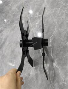 Durable <b>Sharpened</b> Tiller <b>Blade</b> 28mm 9T Tiller Attachment for Brush Cutter Weeder Tiller Cultivator Head for Cultivators - Product Image 4