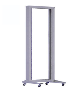 Gabinete de Servidor Abierto, Estándar IEC297-2, Acero Laminado en Frío SPCC, Ruedas, Capacidad 4U/18U, 2 Postes, Puerta Frontal de Vidrio, Móvil - Product Image 2
