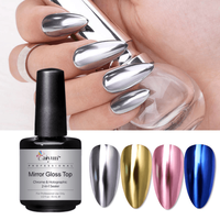 Nail Factory CY-215 Nail Gel Flake 2 en 1 Top & Base Coat Forte adhérence 15ml Poudre miroir Top Coat