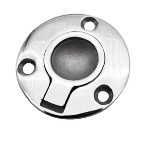 Marine Grade AISI316 Stainless Steel Round Deck Hatch Cabinet Boat Hardware Flush Lift Lifting Pull Ring