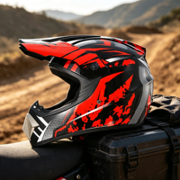 Casques de moto tout-terrain de luxe certifiés ABS Dot, casque de moto imperméable pour les pilotes professionnels, fabriqué en Chine