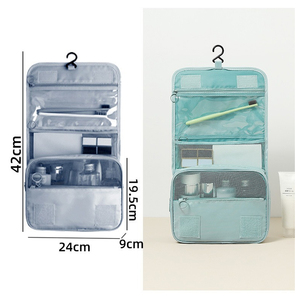 9 Pieces Set Blue Expandable Mesh Twill Packing Cubes Organizer for Duffel Bag Luggage <strong>Suitcase</strong> - Product Image 2