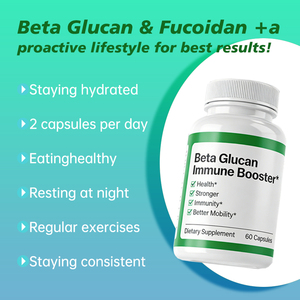 Suplemento para el Cuidado de la Salud OEM, Cápsulas de Beta-Glucano para la Salud de los Huesos y las Articulaciones, Inmunidad Más Fuerte - Product Image 3