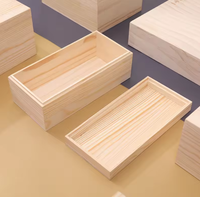 Boîte en bois personnalisable avec logo, emballage extérieur, boîte cadeau en bois massif, produit en bois brut, boîte cadeau en bois, emballage pour bijoux