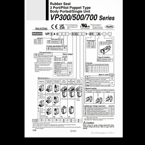 Électrovanne pneumatique SMC VP742-5TZ1-04B pièces pneumatiques - Product Image 1