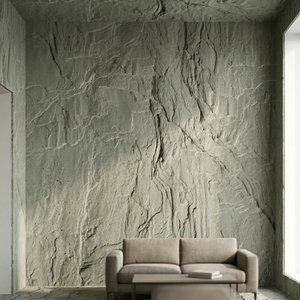 Panneau mural en fibrociment à texture de roche, panneau décoratif, stratum vieilli, relief 3D, grand format, léger, ignifuge - Product Image 3