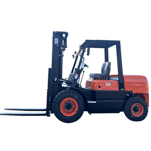 공장 직판 5톤 디젤 지게차 롤 클램프 장착 원통형 물품 취급용 휠 지게차 - Product Image 3