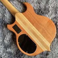 Haut en érable personnalisé 4 5 6 cordes, guitare basse à travers le corps, ALEMBI personnalisé, basse électrique