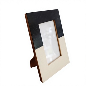 BS INTERNATIONAL NA191 Free Standing Handmade American Bone Inlay Embossed for Vertical Square Photo Frame Office <b>Tabletop</b> - Product Image 4