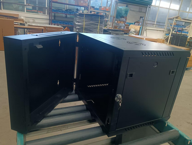 9U Double-Deck Wall-Mounted Network Cabinet, 19-inch Server Rack
