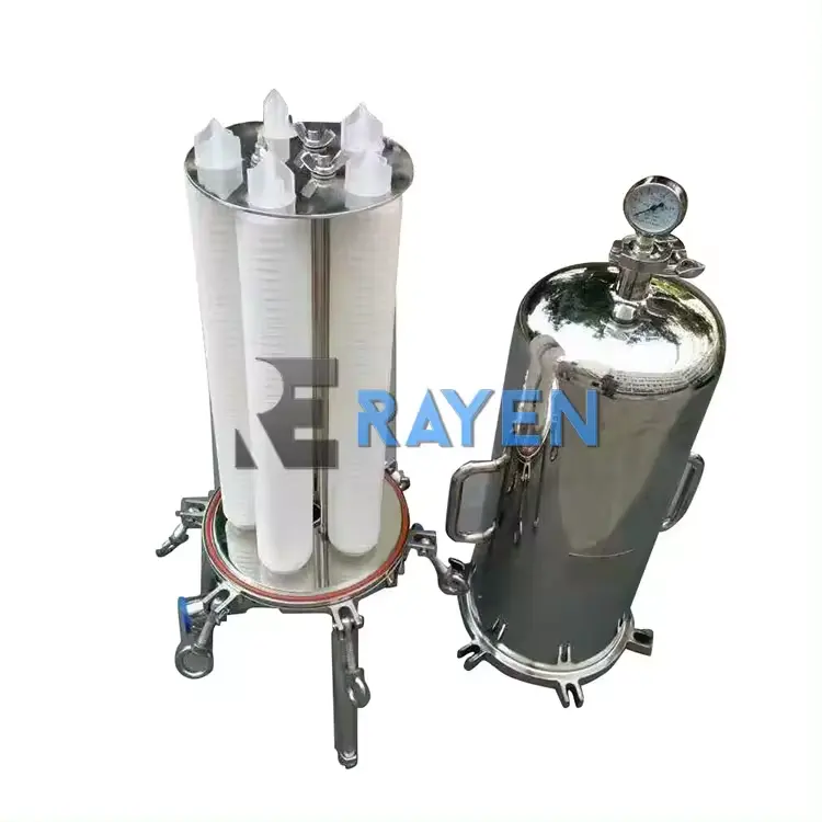 Industrial Filter air cair, tempat penyaring tas Stainless Steel, wadah penyaring untuk jus, bir, anggur, wadah minyak