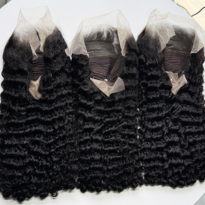 Peluca de cabello humano rizado birmano con encaje, color natural, rizos definidos y suaves, peluca con encaje HD de alta densidad para vendedores en línea - Product Image 3