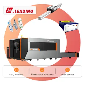 Leading 3000w Closed switching platform fiber cutting machine CNC Fiber Laser Cutting Machine