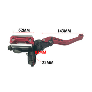 ชุดอัพเกรดเบรกดิสก์ไฮดรอลิกแบบปรับได้ 7/8 นิ้ว สำหรับมอเตอร์ไซค์โมจิ  วัสดุอะลูมิเนียม CNC พร้อมปั๊มเบรกและคลัตช์ สีแดง น้ำเงิน เงิน เขียว - Product Image 3