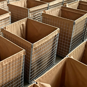 Barrières <span class=keywords><strong>HESCO</strong></span> en gabions soudés, fabriquées en Chine, utilisées comme unités de défense contre les inondations et les vents. - Product Image 6