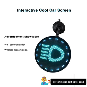 Écran à LED pour voiture de fabrication Lumière d'expression à LED Ronde Écran de <span class=keywords><strong>taxi</strong></span> à LED Écran d'expression pour lunette arrière de voiture Écran d'expression pour voiture à LED - Product Image 5