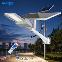 Lampu Jalan Tenaga Surya Baterai Lithium Kapasitas Tinggi 25Ah 300W LED Desain Terpisah Outdoor IP66 dengan Panel Mono 30W