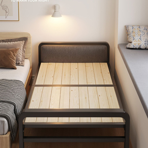 Lit d'hôpital en bois direct d'usine lit pliant portable à usage unique adapté au lit de camping de bureau pour adultes - Product Image 2