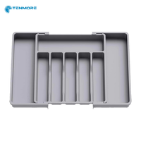 Organizador de Cubiertos Expandible y Versátil, Bandeja Ajustable para Cajón de Cocina para Utensilios y Herramientas
