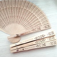 Kipas Tangan Kayu Lipat Motif Bunga Wangi untuk Souvenir Pernikahan, Kipas Tangan Kayu Berenda, Kipas Cina Lipat