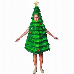 Chất Lượng Cao Kỳ Nghỉ Cosplay Trang Phục Cổ Điển Màu Đỏ Màu Xanh Lá Cây Elf Thiết Kế Dài Tay Áo Mềm Polyester Giáng Sinh Elf Trang Phục - Product Image 1