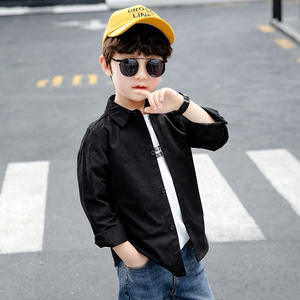 <b>Cheap</b> China Wholesale Kids Clothing Cotton Baba <b>Suit</b> Kids Solid Color Black Shirt Thermal Long Undershirt for <b>Boys</b> - Product Image 1