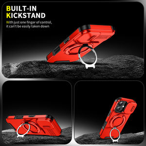 Étui de téléphone unique de luxe avec anneau rotatif magnétique antichoc électroplaqué pour la série 100, visionnement adaptatif à <span class=keywords><strong>360</strong></span> degrés - Product Image 4