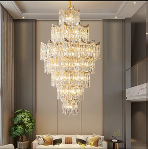 Zèle éclairage lustre personnalisé lampes suspendues plafond suspendu luxe moderne k9 lustre en cristal - Product Image 4