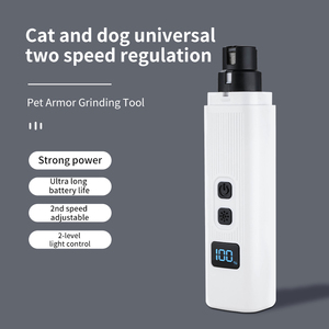 Cortauñas Eléctrico Profesional para Mascotas con Luz LED, Cortauñas Silencioso para Perros y Gatos, Herramienta de Aseo para Mascotas Recargable por USB de 2 Velocidades - Product Image 4