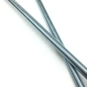 Din975 Threaded Rod M8 M10 M12*500mm 1000mm 2000mm 3000mm Trapezoidal Threaded Rod Galvanized