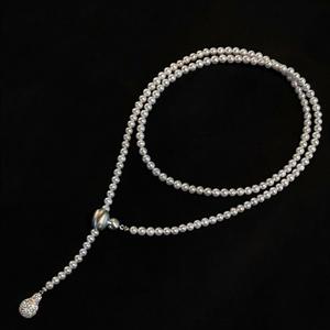 Nuevo Producto de Zhizhen, Versátil para Xiaomi, Cadena de Suéter con Perla, Collar de Calidad con Bombilla Pequeña, Collar con Diamantes de Temperamento Completo - Product Image 1