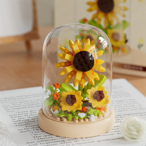 Bloques de construcción, terrario de flores, juego de juguetes DIY de 18 cm para niños de 5 a 7 años JMH 02 - Product Image 4