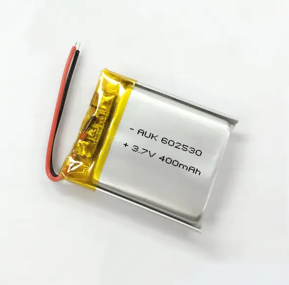 AUK Lipo bateria 3.7 mah 390 v 400mah 502535 bateria de polímero de Li 752025 472430 502040 502044 bateria de iões de li