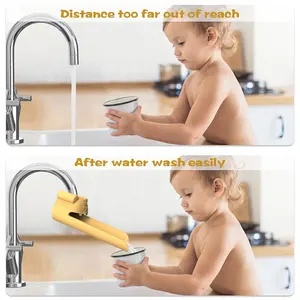 Extensor de grifo para niños, extensor de grifo de fregadero de cocina de baño de silicona para niños pequeños, extensor de grifo de agua de grifo de silicona para bebés