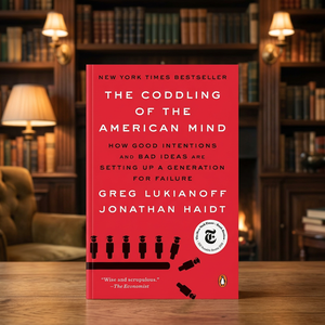 The Coddling of the American Mind de Greg Lukianoff, livre éducatif et sur la mentalité, édition anglaise de la Peperback Book Society - Product Image 1
