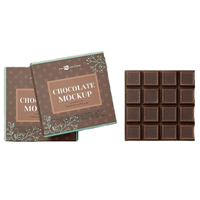 Boîte d'emballage rigide biodégradable écologique avec gaufrage, laminage UV mat, feuille d'or pleine couleur, chocolat noir de qualité alimentaire