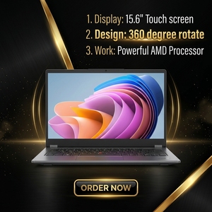Ordinateur portable convertible <span class=keywords><strong>Lucky</strong></span> <span class=keywords><strong>Star</strong></span> 15,6 pouces FHD, AMD Ryzen 3 Quad Core 1920x1080, ordinateur portable professionnel Windows 11, léger et portable pour l'éducation - Product Image 1