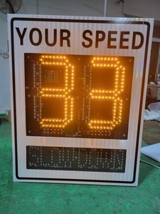 Letrero de Señalización de Tráfico con Radar de Velocidad de Dos Dígitos Intermitente para Seguridad Vial: Reduce la Velocidad - Product Image 2